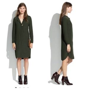 Madewell Olive green crew dress